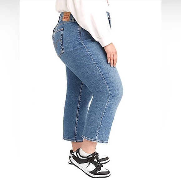 Levi’s 501 Original High Rise Cropped Jeans Size 22 New With Tags - Picture 2 of 10